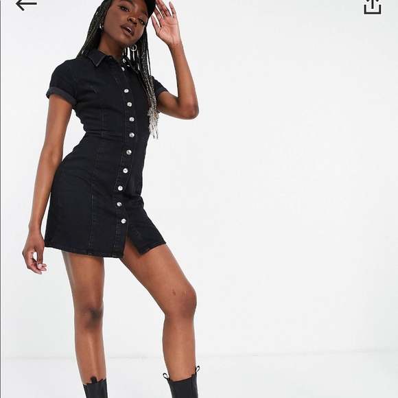 ASOS Tall Denim Minidress - Picture 7 of 8